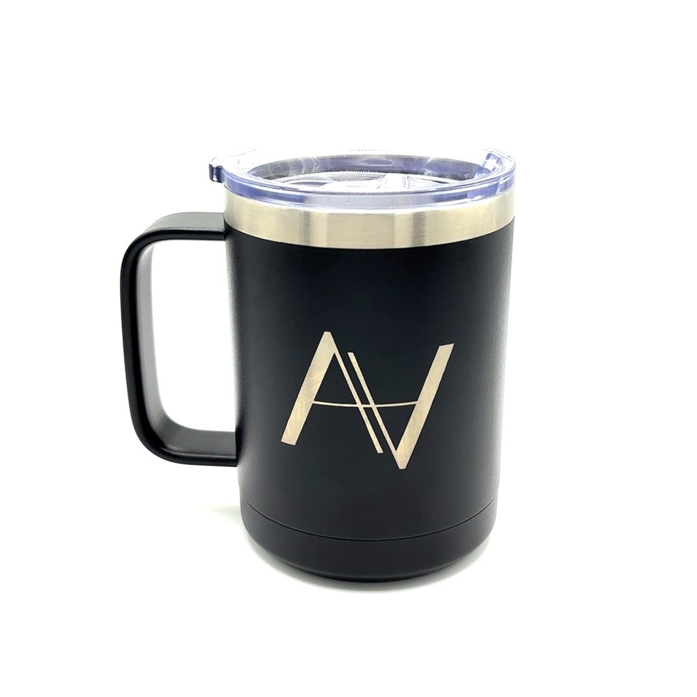 Black Travel Mug (15oz) | Arthur Alan